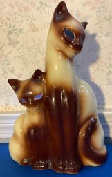 Lot 99- MCM Kron Siamese Cat Glowing Eyes Light Up TV Lamp