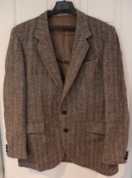 Lot CV76- Harris Tweed Men's Sport Jacket - Size R43 - Wool - Britain