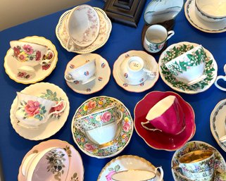 Lot 11- Vintage Tea Cup And Cream & Sugar Lot - 24 Pieces