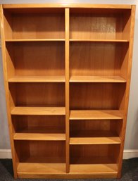 Lot 291- Oak Home Bookcase - 8 Shelf - 6 Feet Tall Shelf