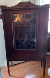 Lot 96- Art Deco Style Antique Mahogany J.B. Van Sciver Co. China Display Cabinet