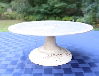 Lot 205 - Ateco Revolving Cast Iron Cake Pie Stand - Primitive Cafe Antique Home Decor - Advertising