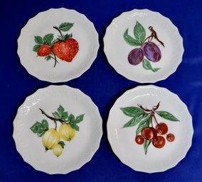 Lot 423- Limoges France 4 Fruit Dessert Plates