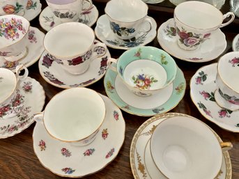 Lot 80- Bone China Tea Cups Nippon Shelley Royal Albert Kent Standard Lot Of 12