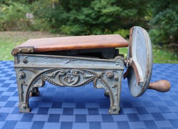 Lot 262- RARE! 19th Century Teck Cast Iron Tobacco Shredder Made In Germany - Antique Primitive Home Decor