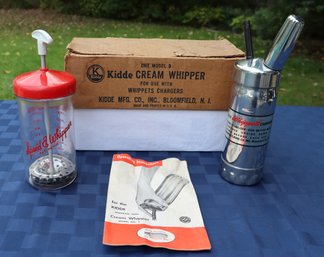 Lot 250 - Vintage Whipping Appliance Lot - Kidde Cream Whipper - Speed E Whipper -