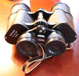 Lot 110-  Nikon 7 X 50 7.3 Binoculars In Original Leather Case