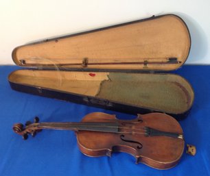 Lot 518BB - Antique Violin And Case