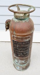 Lot 167- Antique Copper Fire Extinguisher - Badger's Fire Extinguishers