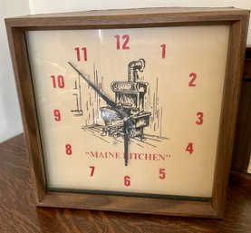 Lot 70- 1979 Maine Kitchen Vintage Wall Clock - Untested