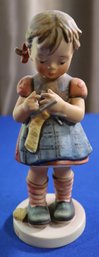 Lot 223- 1963 Hummel Goebel W. Germany - Stitch In Time - Girl 7 Inches Tall!