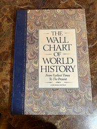 Lot 330CAN - Wall Chart Of World History Giant Book 1989 - Complete Geological Diagram Maps Of The Earth