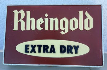Lot 565- Store Display Plastic Rheingold Extra Dry Sign - Non Illuminated