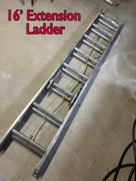 Lot 343- 16 Foot Aluminum Extension Ladder