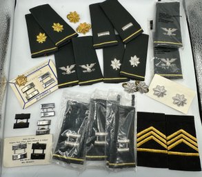 Lot 376SUN- New Old Stock US Military Lot - Insignia - Vanguard 1/20th Silver Filled - Rank Officer