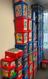 Lot 590- Colorful Lego Containers - All Are Empty