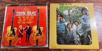 Lot 374- Lot Of 2 Vinyl Records More Of The Monkees & Tean Beat Discotheque - Hully Gully - Twist - Swim -