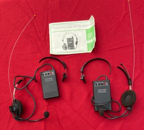 Lot 505 - Vintage Realistic Voice Actuated FM Transceivers Walkie Talkies - Not Tested