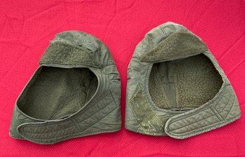 Lot 511 - Lot Of Two Military Cold Winter Caps Hat - Vintage Army