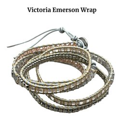 Lot 90- Victoria Emerson Crystal Wrap Bracelet Necklace - 36 Inches