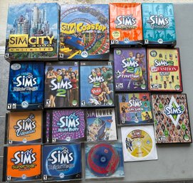 Lot 613 - Sims PC Game Lot - Expansion Packs & Base Games