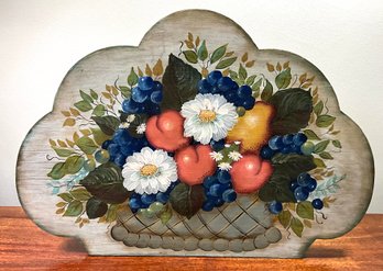 Lot 17- Beautiful Hand Painted Fire Place Screen Decor