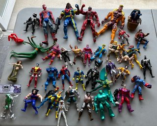 Lot 622 -  Marvel & More Lot - Spider-Man, Venom, X-Men Action Figures