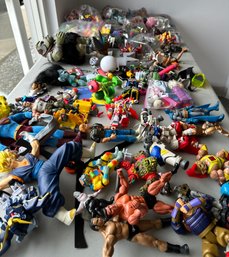 Lot 623- Huge 90s-2000 Vintage Toys - Disney, Pez, DC - Superman - Action Figures & More