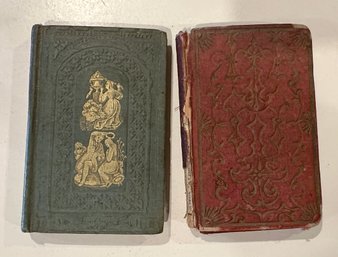 Lot 331 - Two Mini Books - Album Of Love - Antique Poetry Gold Page Edges Circa 1853 - What Is Love?