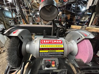 Lot 11: Craftsman 8' Variable Speed Grinder