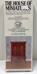 Lot 46RR - NEW The House Of Miniatures Queen Anne Wardrobe Circa 1740-1760 Furniture Kit