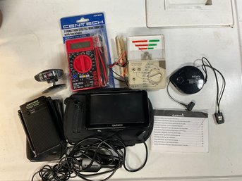 Lot 178- Sony Compact Antenna - Garmin - Archer - Multi Meter Battery Testers Lot Of 6