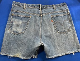 Lot 6- 80s - 90s LEVIS Denim Jeans Cut Off Shorts Mens Womens