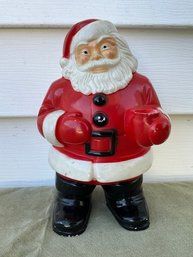 Lot 42SES- 1950s Santa Claus Plastic Figure - Christmas Decor - 8 Inches