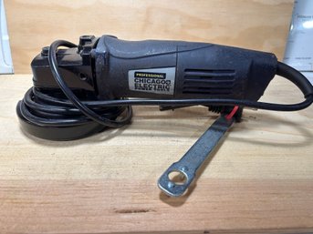 Lot 13: Chicago Electric 4.5 Angle Grinder - Model 66519 With Carry Bag And