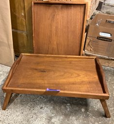 Lot 150 - 2 Teak Folding Dinner Trays