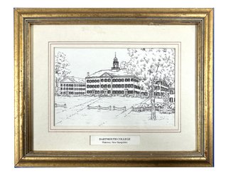 Lot 434SES - Original Dartmouth College, Hanover NH - Historical Americana By Eglomise Designs - Hand Leaf