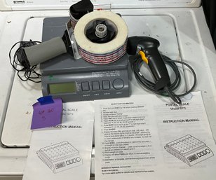 Lot 160 - Office Lot - Postal Scale - Symbol Digital Handheld Barcode Scanner - Priority Mail Tape Dispenser