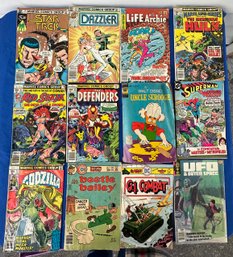 Lot 112G - Vintage 1970s Comic Book Lot - Star Trek Super Man Godzilla Beetle Bailey