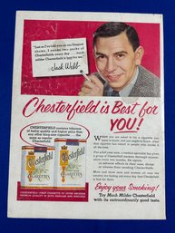 Lot 436SES - 1953 Cigarette Advertising Chesterfield & Canadian Club