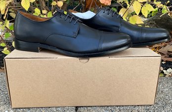 Lot 55SES- J Crew Black Leather Mens Dress Shoes Size 11 - NEW In Box - Never Worn