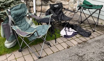 Lot 153 - 2 Camping Folding Tables-  Folding Chair With Carry Bags - REI