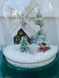 Lot 305KS- We Wish You A Merry Christmas - Musical Snow Globe - Snowy Scene