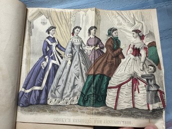 Lot 359 - Godey's Lady's Book And Magazine - Stunning Color Illustrations Vol 72 - 1866 - Victorian