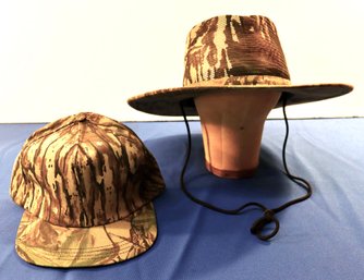 Lot 532 - Camo Jungle Hat & Camo Hunters Hat -  New - Large