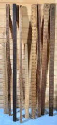 Lot 37- Advertising Yard Sticks And Log Measuring Sticks - Wakefield, Ma- Yankee Woodlot- Federal Land Bank