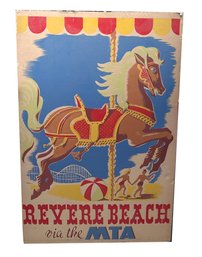 Lot 364 - Revere Beach Via The MTA - Souvenir - Merry Go Round - Super Large Poster - 29 X 45