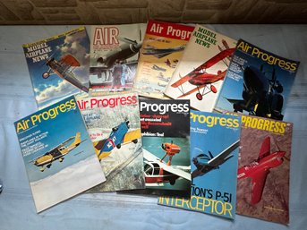 Lot 366 - Large Collection Of 1950s - 1960s - 1970s - Airplane Magazines - Model Airplane - Air Progress
