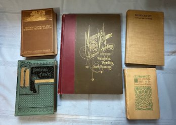 Lot 367 - 1800s-early 1900 North Reading - Wakefield - Middleton - Andover - Boston - Antique Historical Books