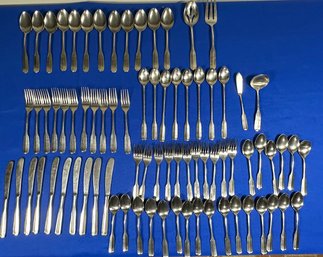 Lot 64 - Stainless Flatware Lot - Spoons, Knives, Forks, Iced Tea Spoons